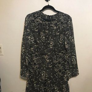 Walter Baker Jessie Dress Black and Cream Starbust
